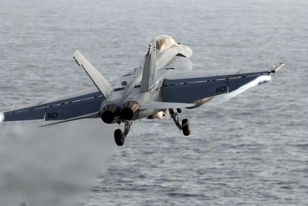 Launching Planes From the USS Ronald Reagan