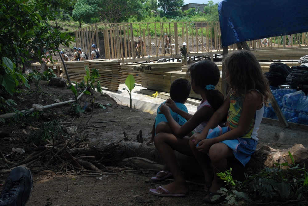 Building new school and playground for children