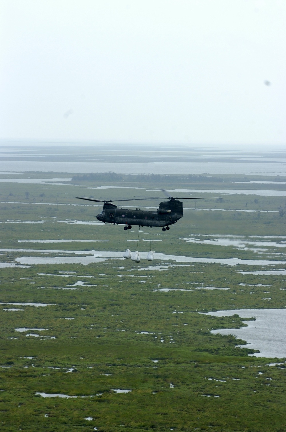 Army, Air National Guard teams with local citizens to stem breached levee