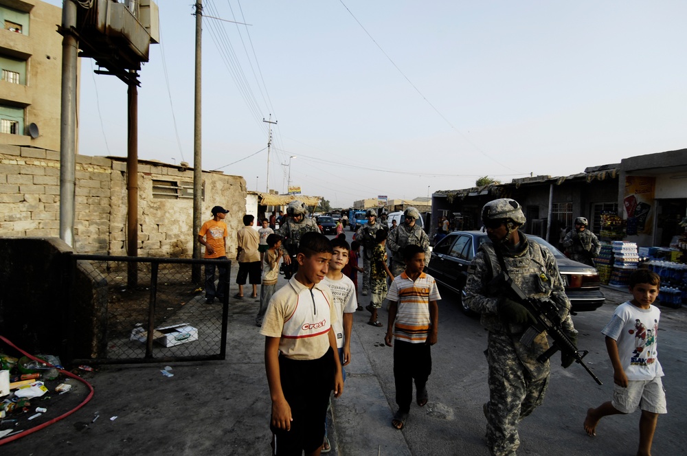 U.S. Soldiers Visit Iraqi Family Village in Baghdad