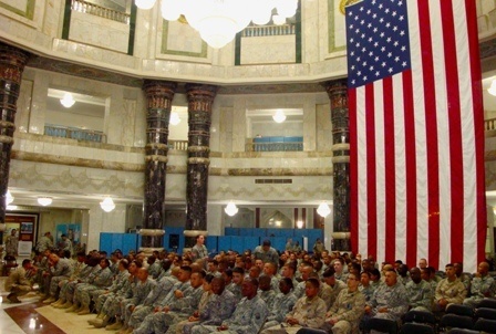 76th Infantry Brigade Combat Team Soldiers earn U.S. Citizenship in Iraq during mass ceremony