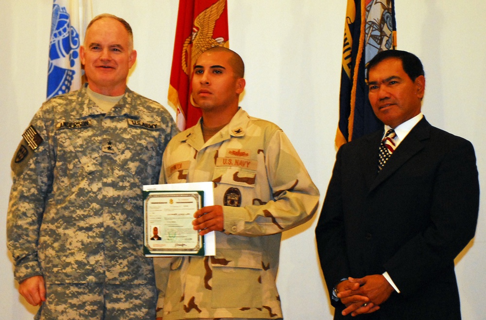 Local Resident Becomes U.S. Citizen While Deployed