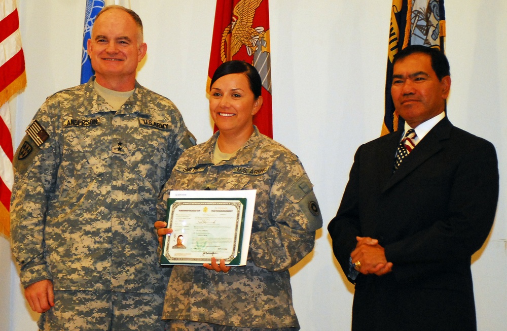 Local Resident becomes U.S. Citizen During Deployment
