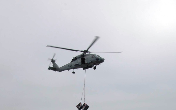 Final whistle and replenishment at sea