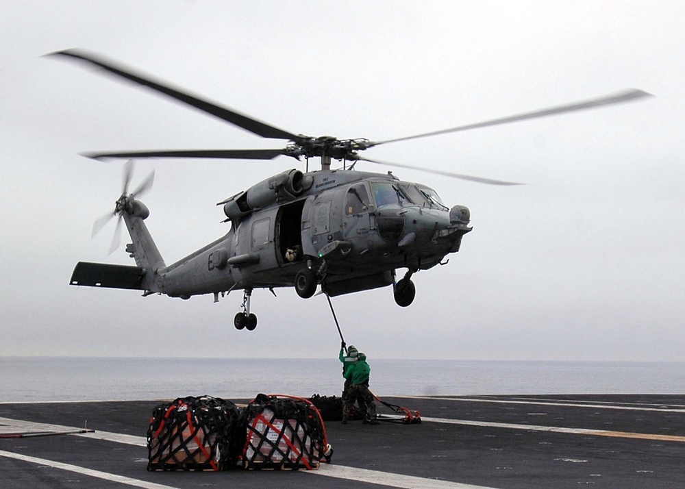 Final whistle and replenishment at sea