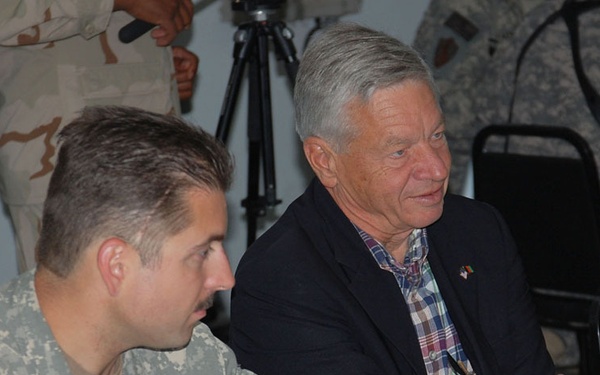 Six congressional delegates visit Camp Eggers