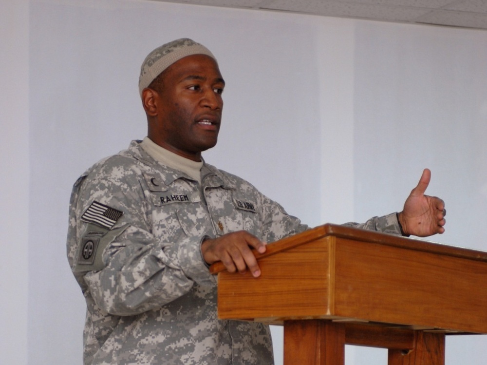 Muslim chaplain covers lots of ground to serve Soldiers