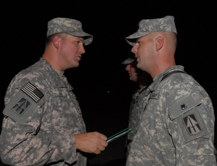 Soldiers assigned to Team Delta, Task Force 1-293rd Infantry Battalion receive awards