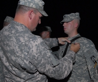 Soldiers assigned to Team Delta, Task Force 1-293rd Infantry Battalion receive awards