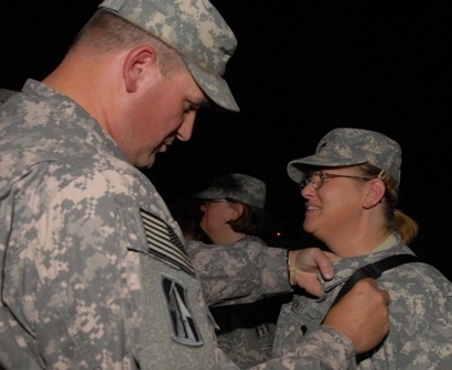 Soldiers assigned to Team Delta, Task Force 1-293rd Infantry Battalion receive awards