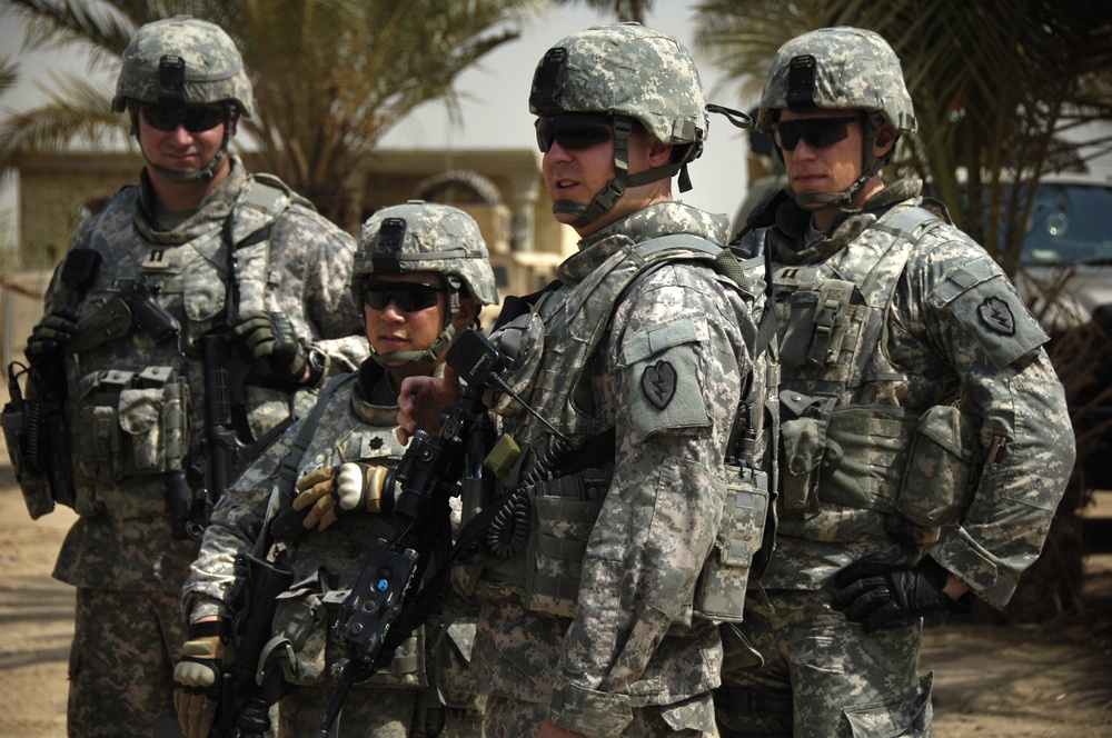U.S. Soldiers Conduct Battlefield Circulation Patrol