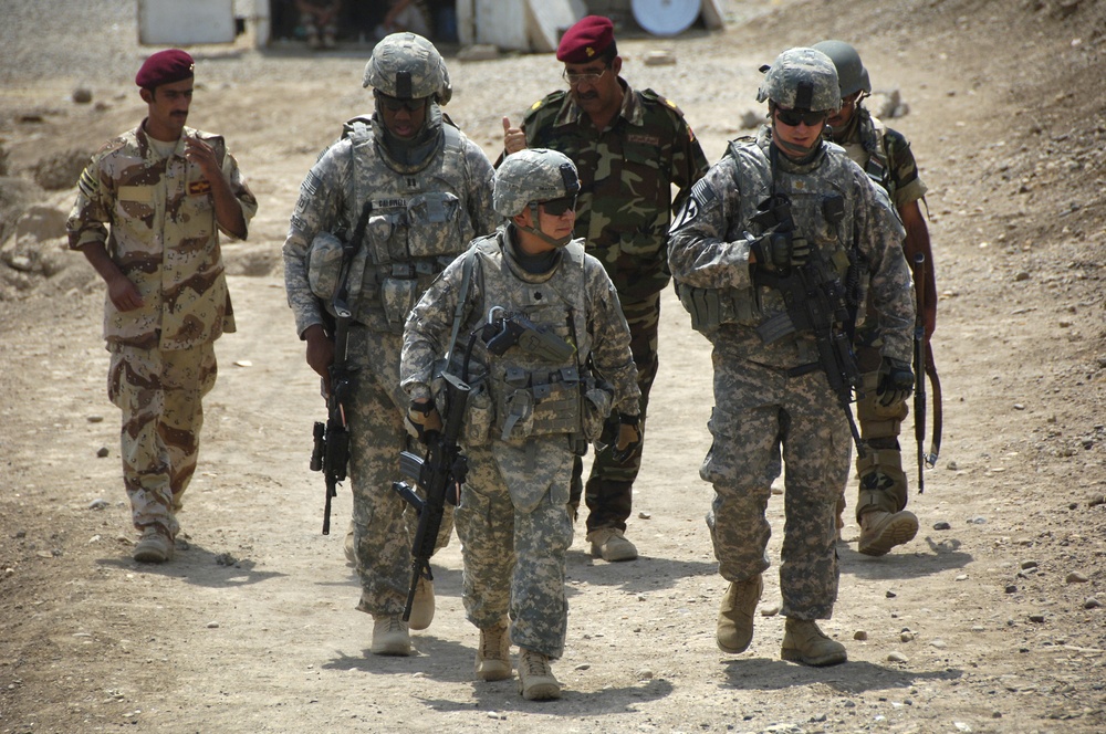U.S. Soldiers Conduct Battlefield Circulation Patrol