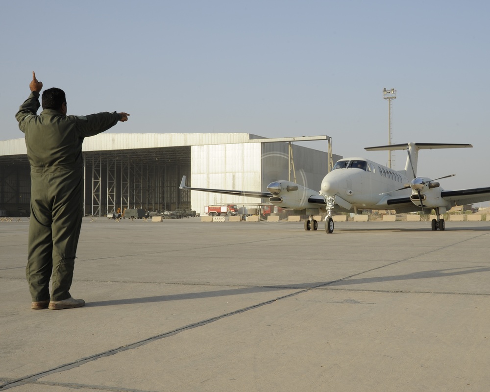 First All Iraqi Air Force Flight Crew Fly A King Air 350 LTA