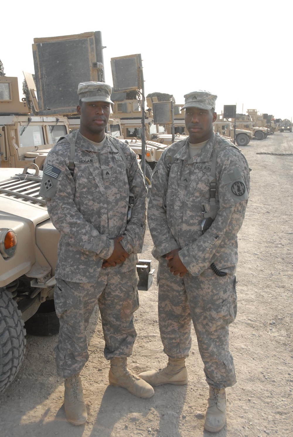 Brothers serve together as Baghdad 'cops'