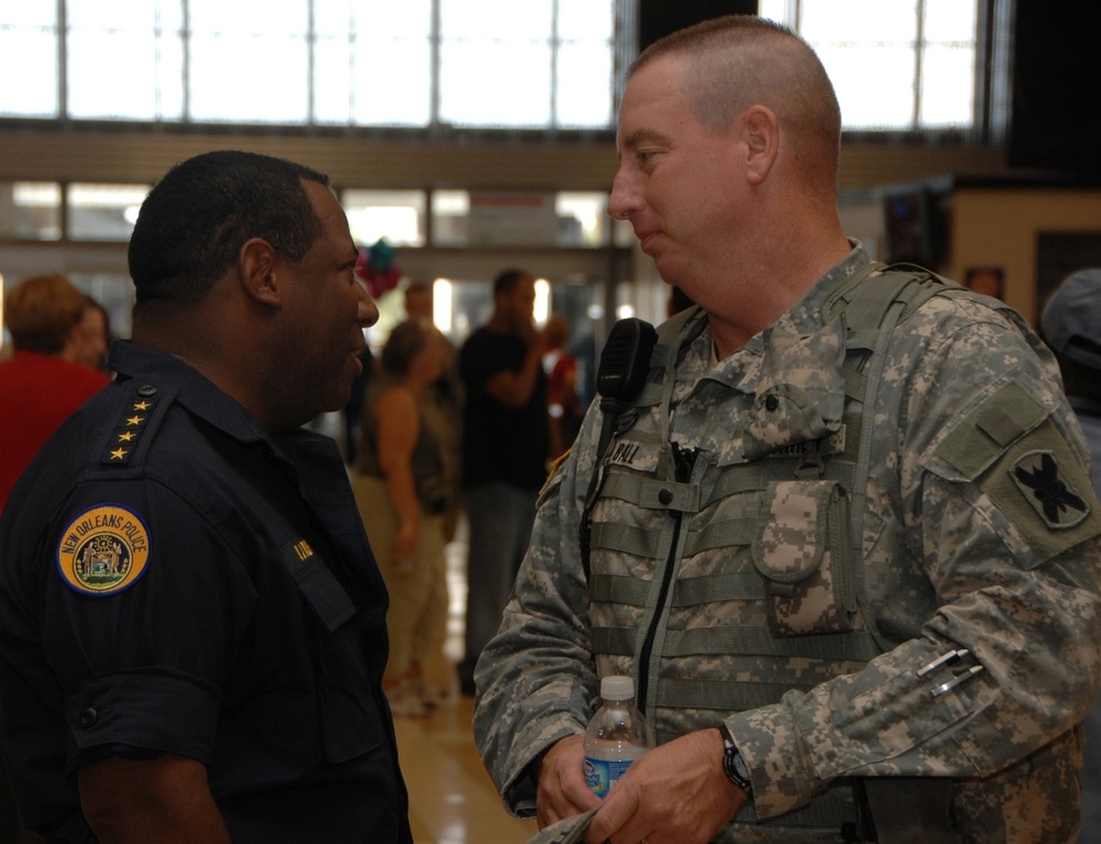 Louisiana National Guard Leaders Meet With City Officials at Union Passenger Terminal