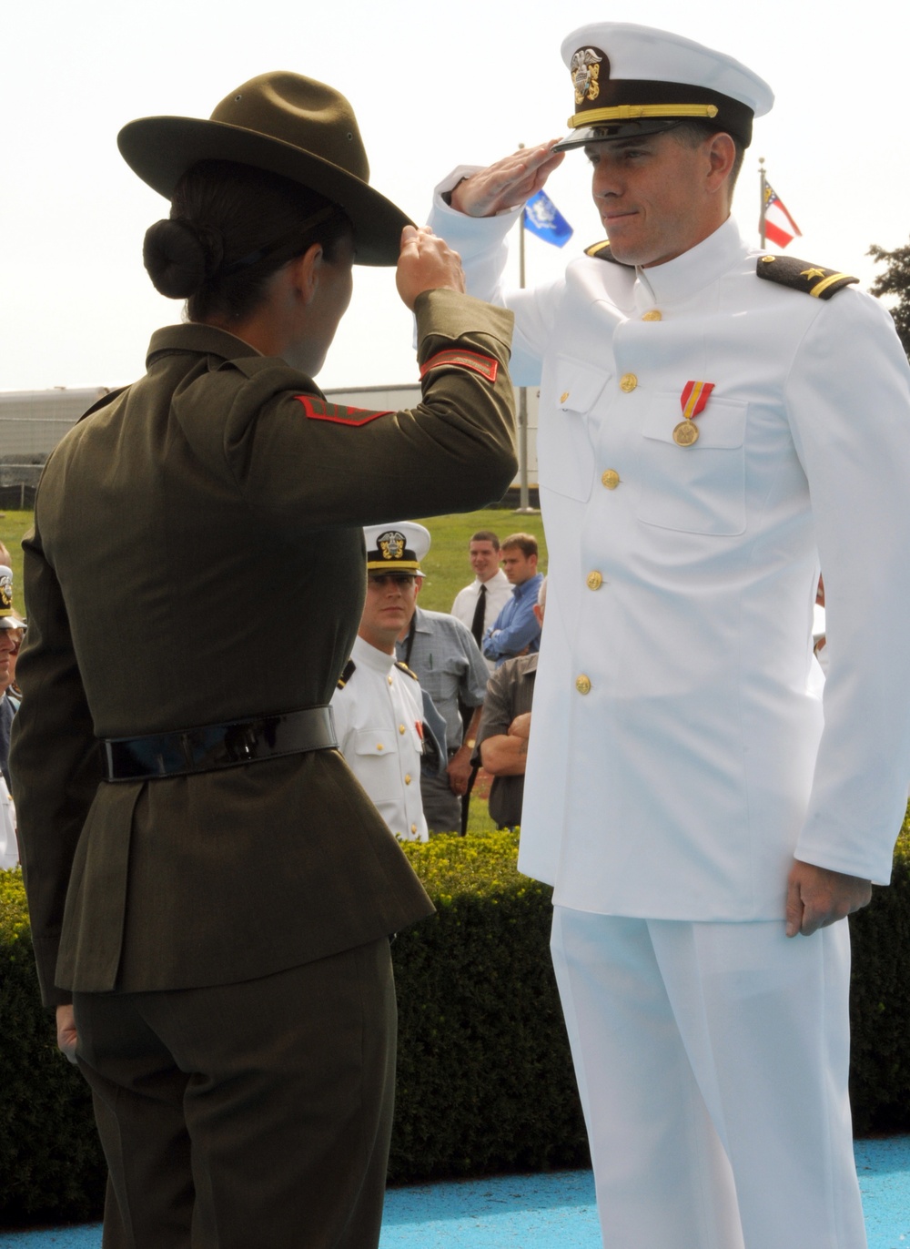 Graduation ceremony in Newport