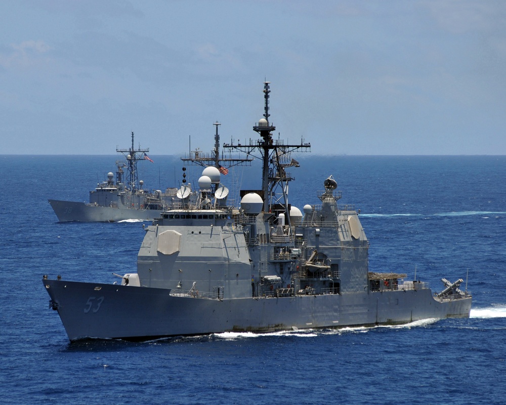 The Abraham Lincoln Strike Group Passes Through the Indian Ocean