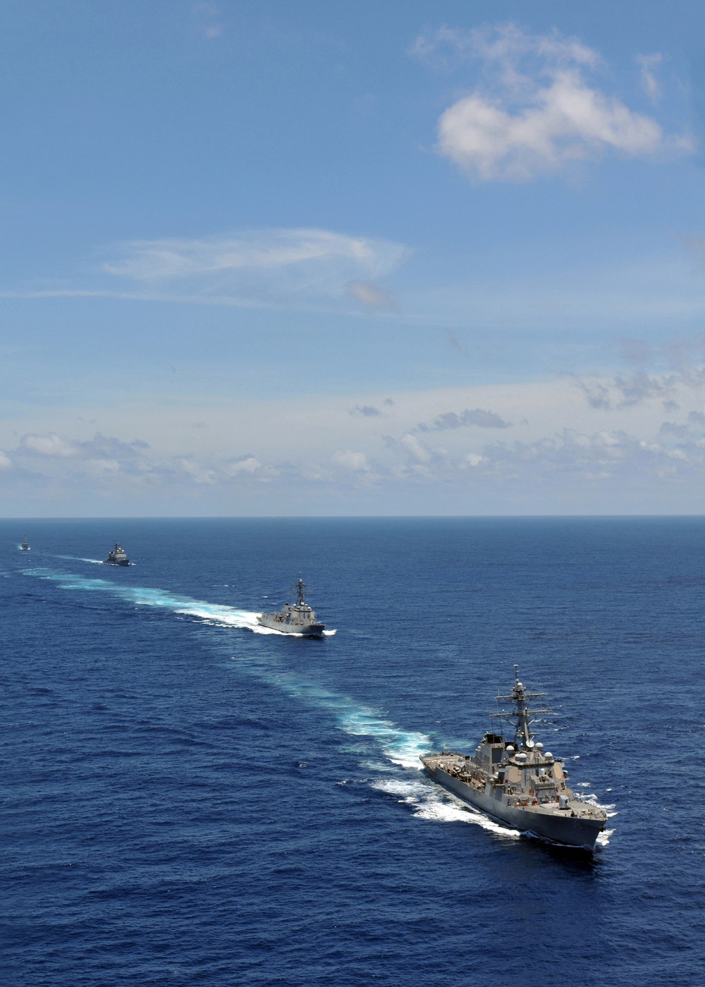 The Abraham Lincoln Strike Group Passes Through the Indian Ocean