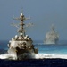 USS Roosevelt and USS Carter Hall out at sea