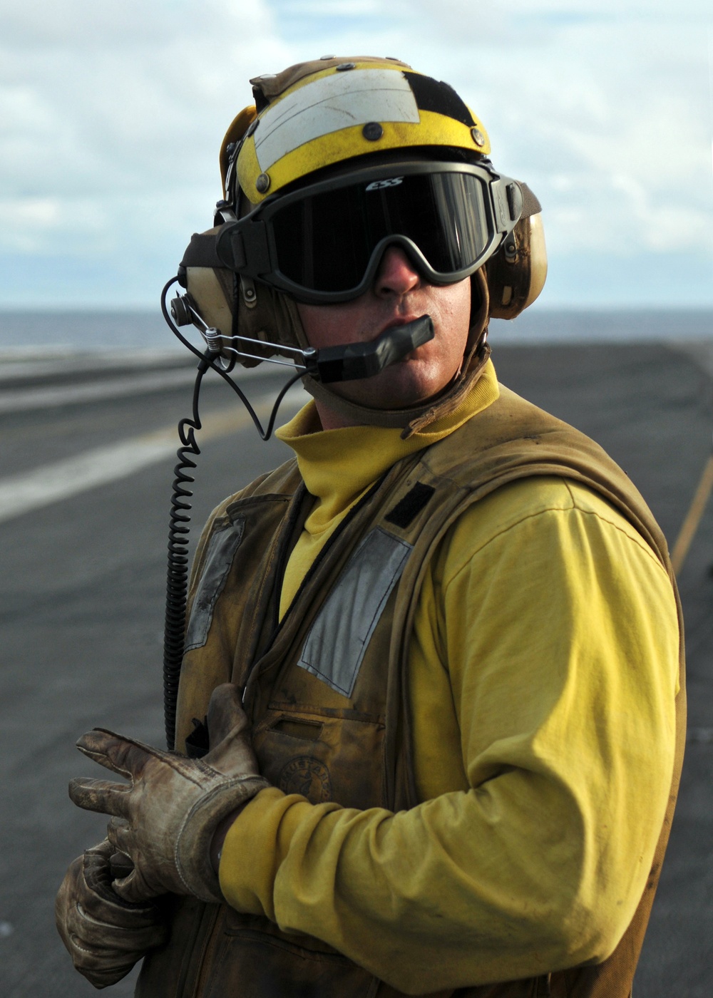 Flight Deck Control Aboard USS Abraham Lincoln