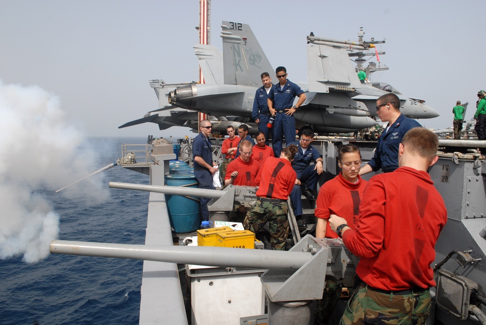 USS Ronald Reagan in the Persian Sea