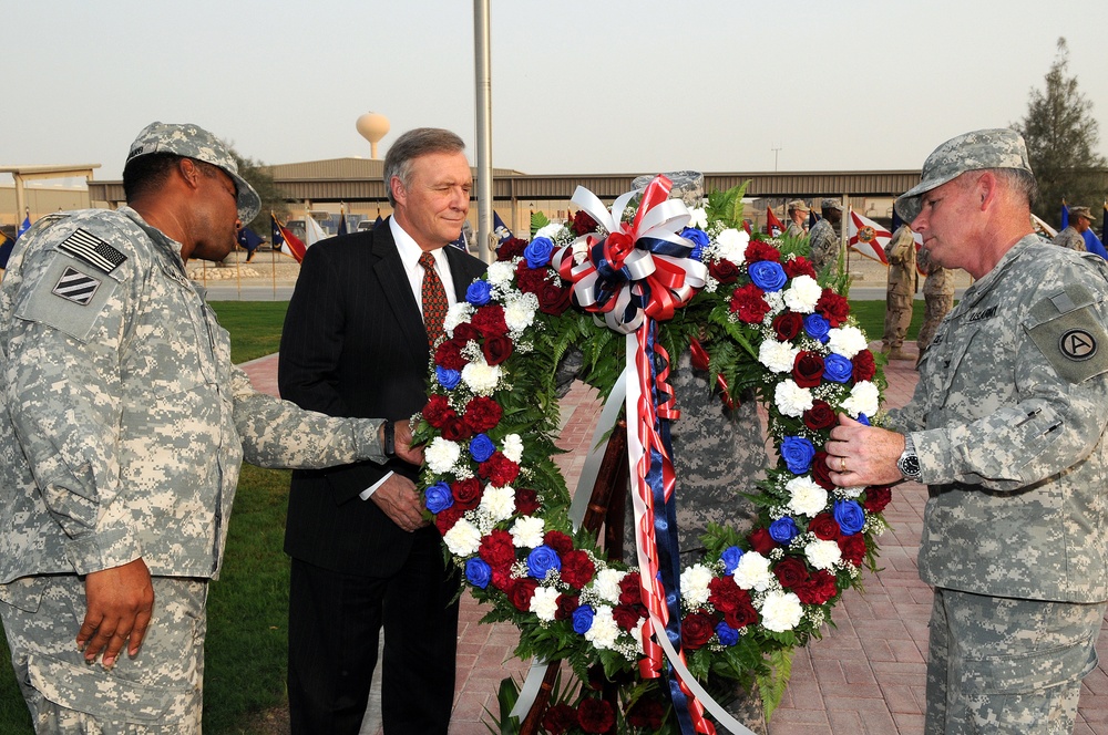 New ambassador to Qatar honors 9/11 with troops