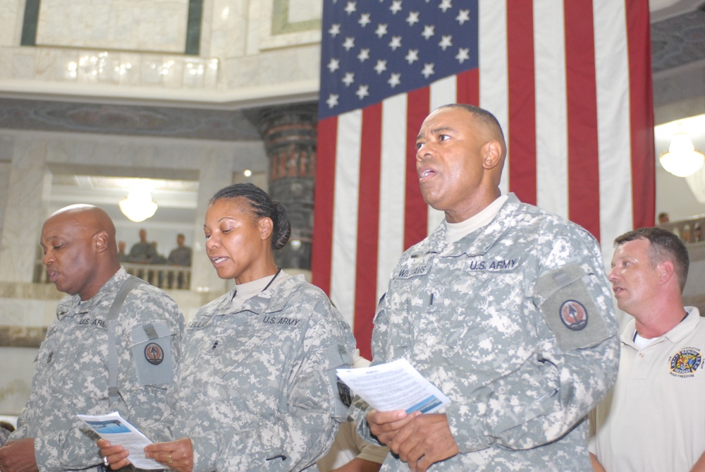 Service Members, civilians come together, remember September 11th events