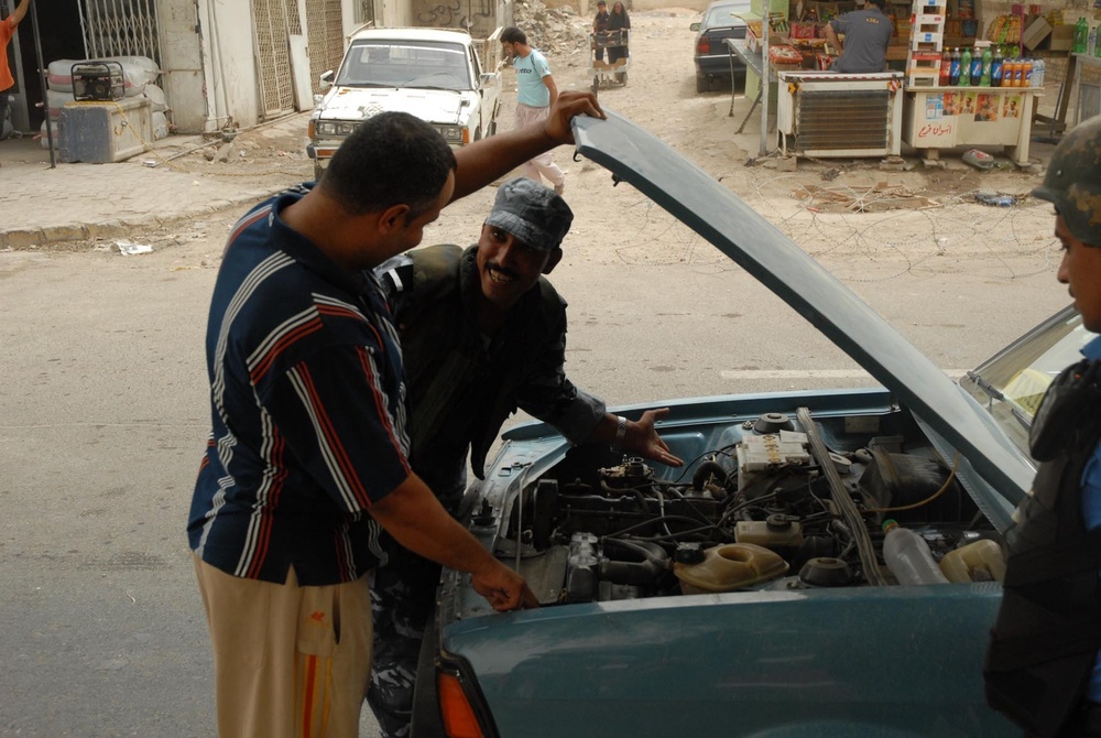 Transition at Baghdad checkpoints