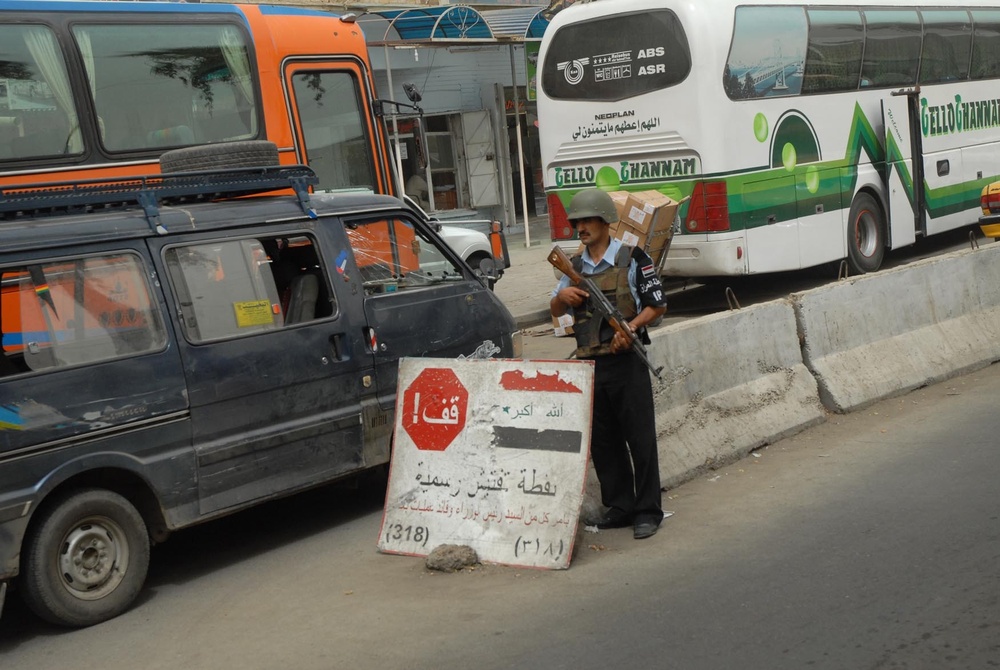 Transition at Baghdad checkpoints