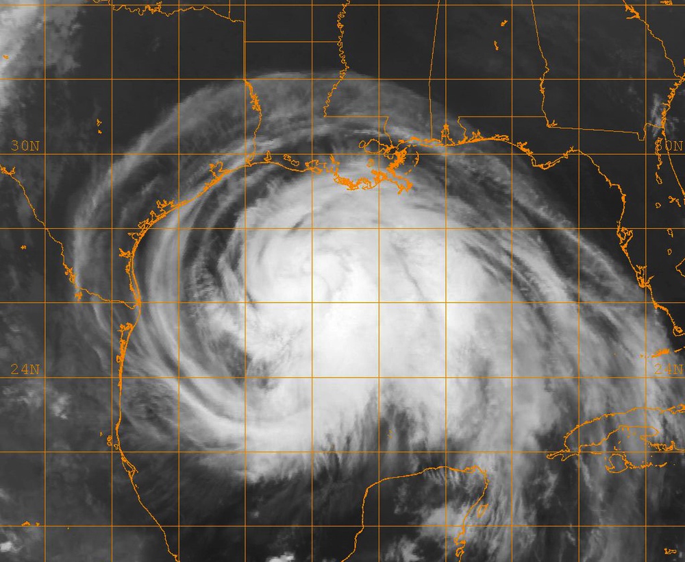 Satellite Image of Hurricane Ike