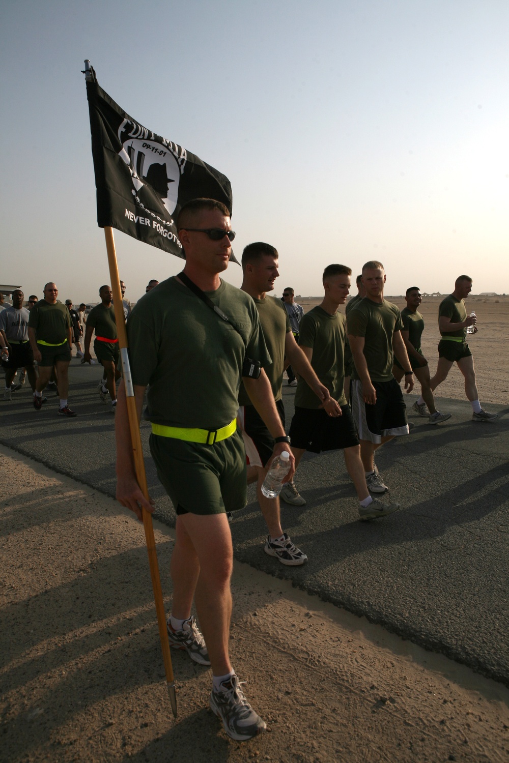 U.S. Marines pay respect to 9/11 victims