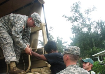 Louisiana Guardsmen Continue Search and Rescue Missions in Lake Charles After Landfall of Hurricane Ike