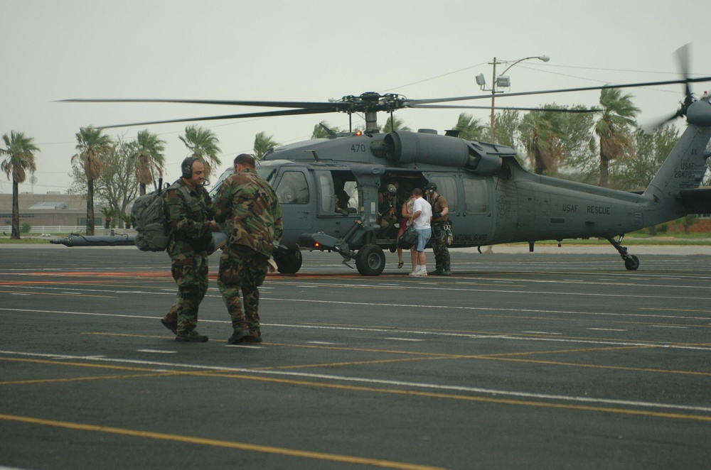 Hurricane Ike:  'Helispots'