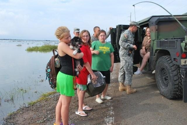 Several Louisiana families rescued by National Guard after landfall of Hurricane Ike