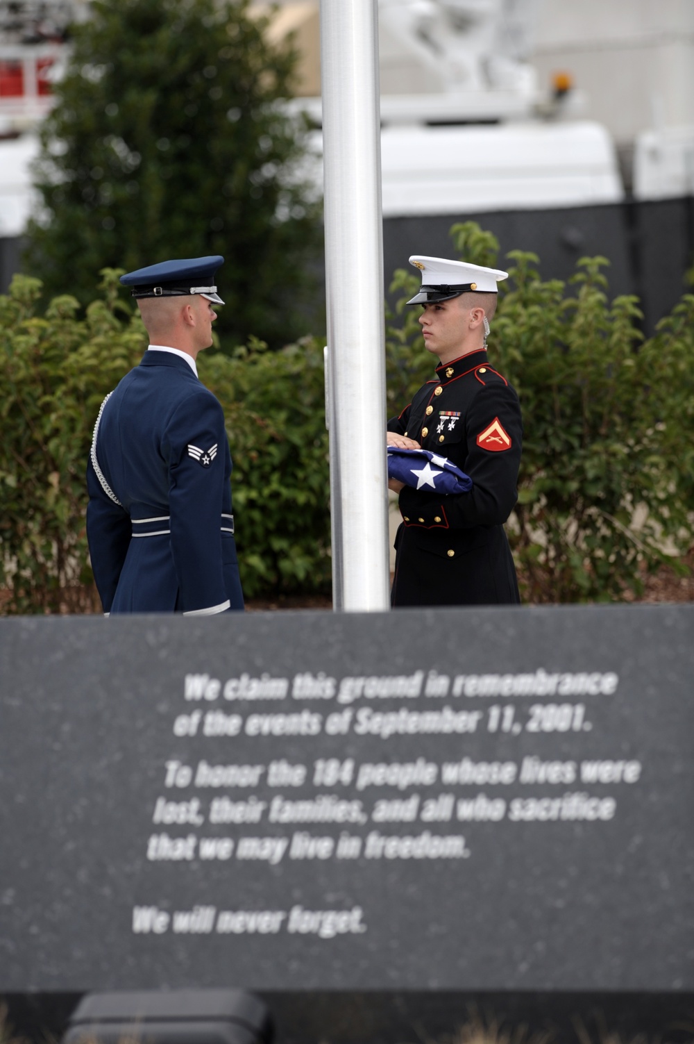 Pentagon Memorial dedication ceremony
