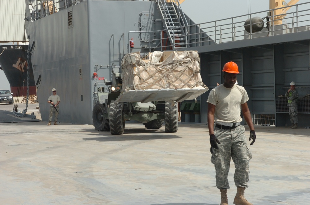 Army's First Intra-Theater Movement of MRAPs by Sea