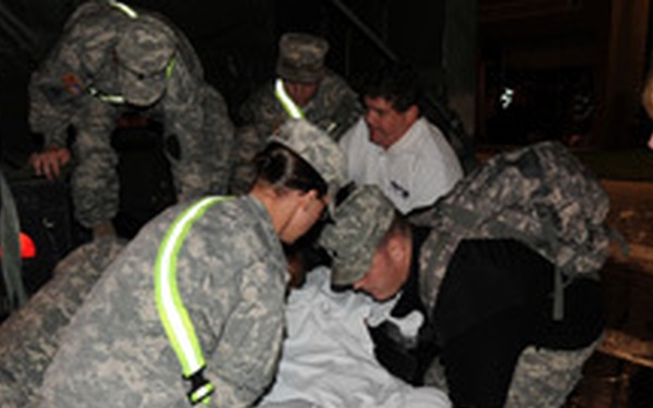 Indiana National Guard Helps Evacuate Flood Victims in NW Indiana