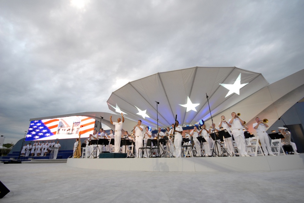 Navy Band, Sea Chanters chorus perform at Pentagon Memorial Ceremony