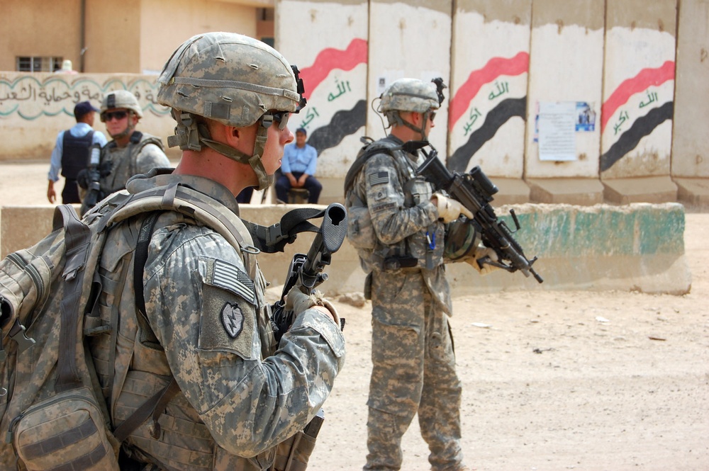 Wolfhound medic helps keep Husayniyah residents safe