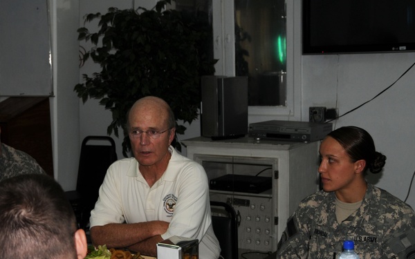 Secretary of the U.S. Army Visits Camp Eggers' Service members