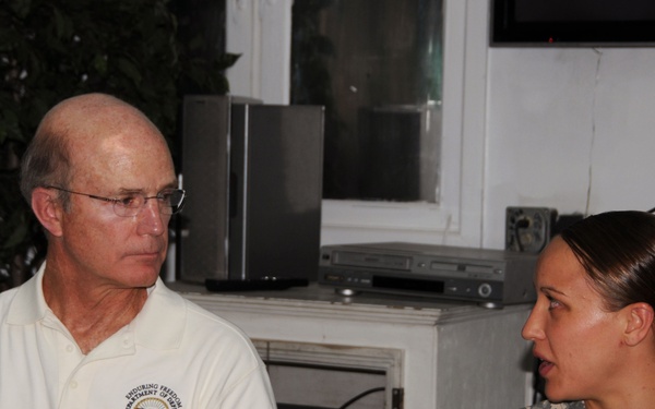 Secretary of the U.S. Army visits Camp Eggers' service members