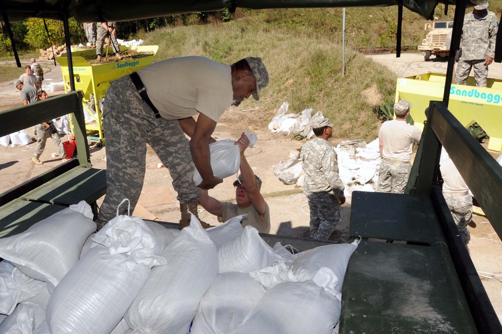 Hoosier Guardsmen Deal with 'Ike' in Northwest Indiana