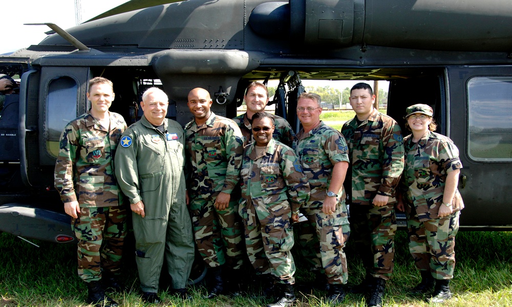 Texas Air National Guard commander visits Galveston Island