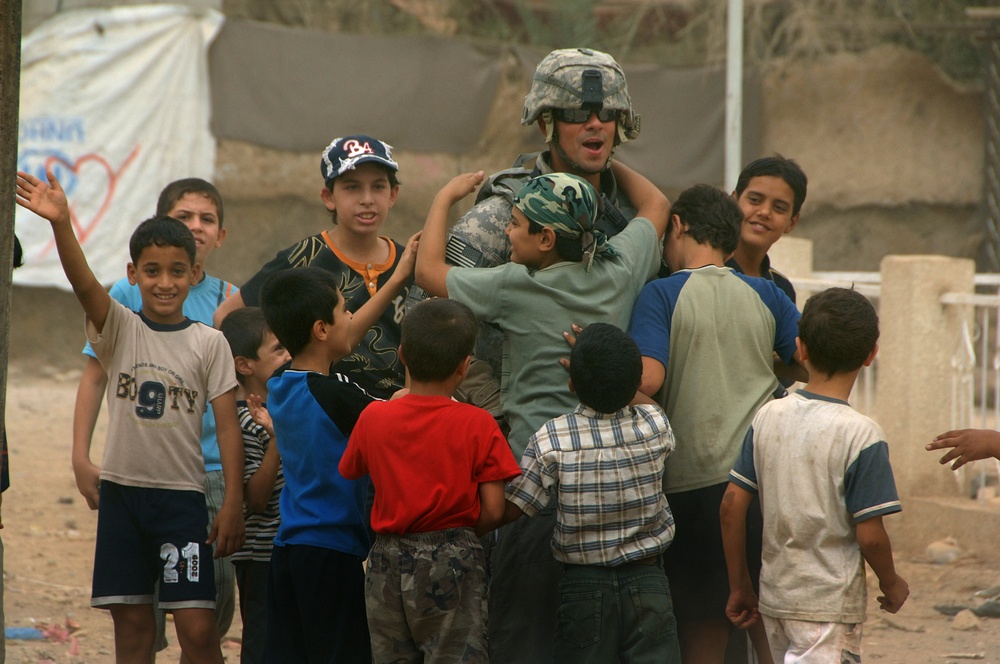 Community park opening and humanitarian assistance