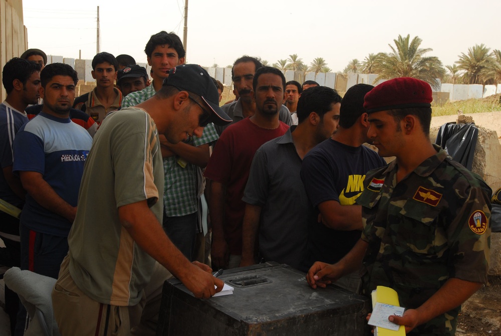 West Rashid Sons of Iraq transition to ISF control
