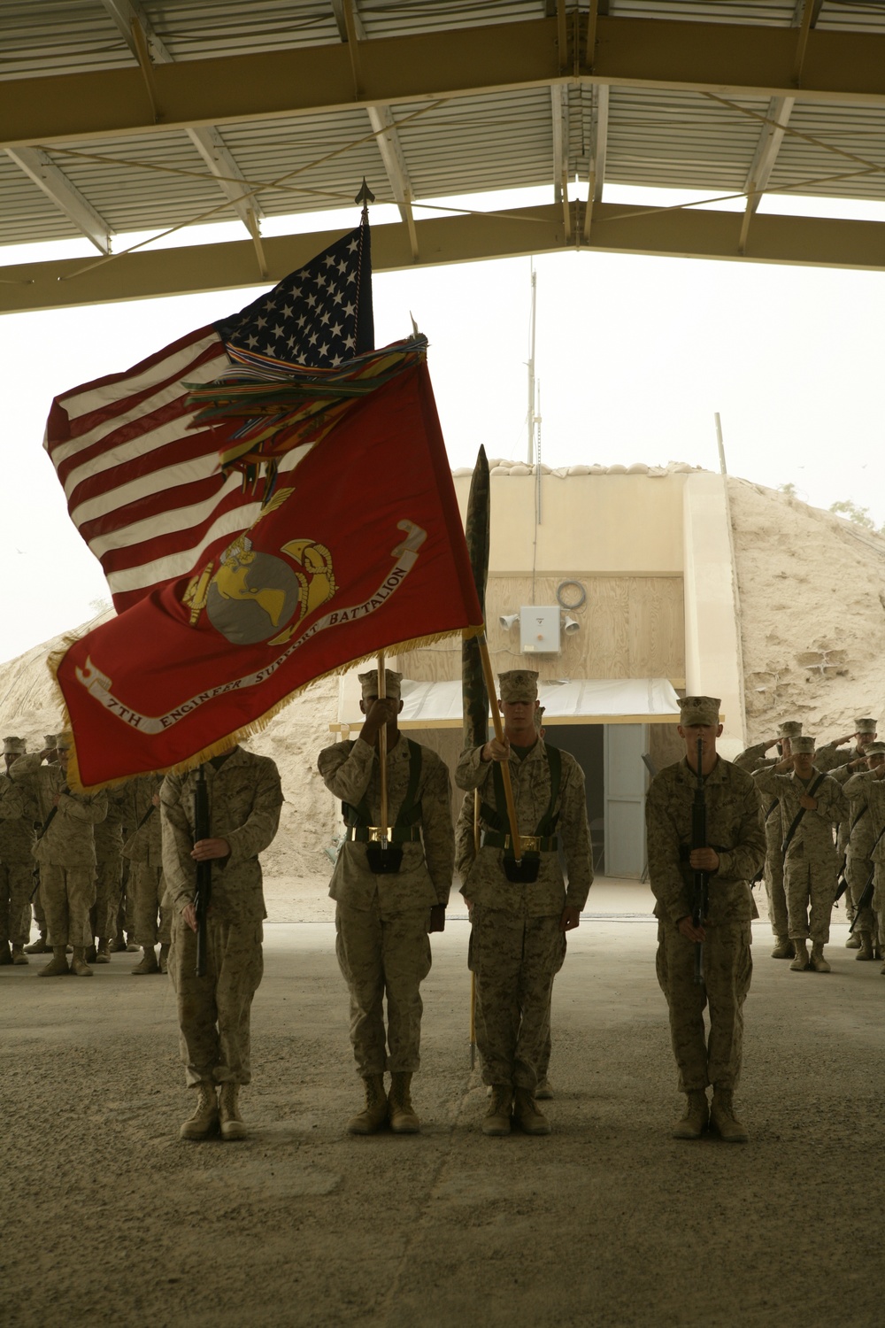 U.S. Marines Transfer Authority Ceremony in Taqqadum