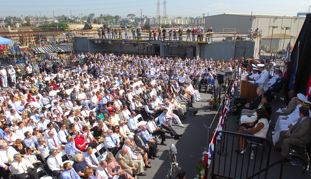 Sailor Honored at USNS Carl Brashear Launch Ceremony
