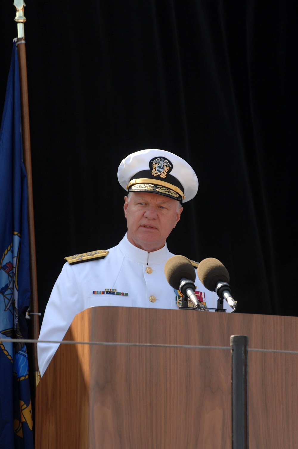 Christening, launch ceremony of USNS Carl Brashear