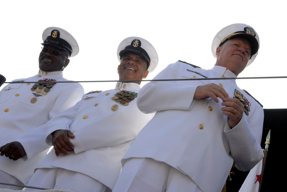 Launch ceremony of USNS Carl Brashear