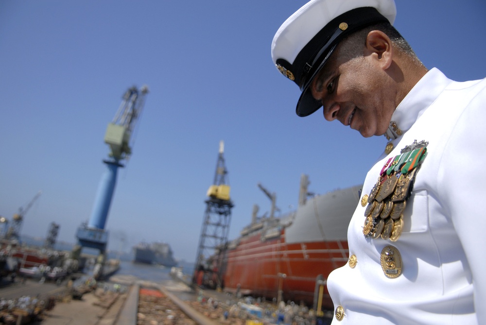 Launch ceremony of USNS Carl Brashear